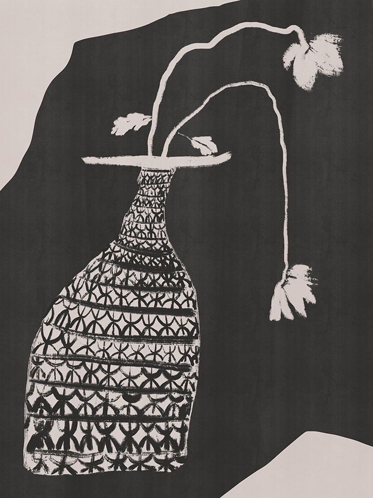 Monochrome Vase Still Life art print by Little Dean for $57.95 CAD