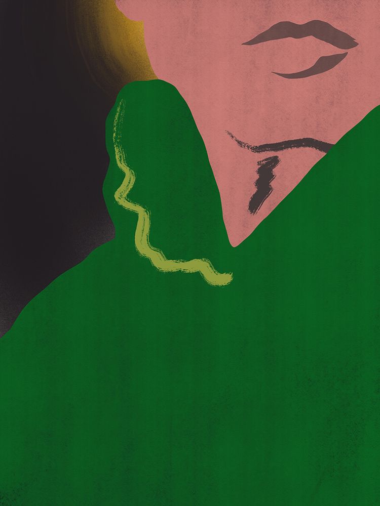 Portrait In Green Blouse art print by Little Dean for $57.95 CAD
