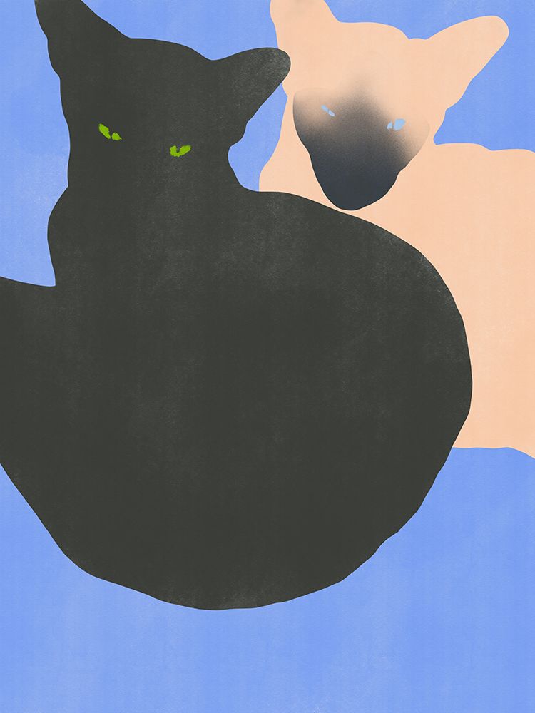 Siamese Cat art print by Little Dean for $57.95 CAD