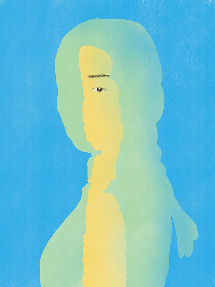 Worried art print by Little Dean for $57.95 CAD