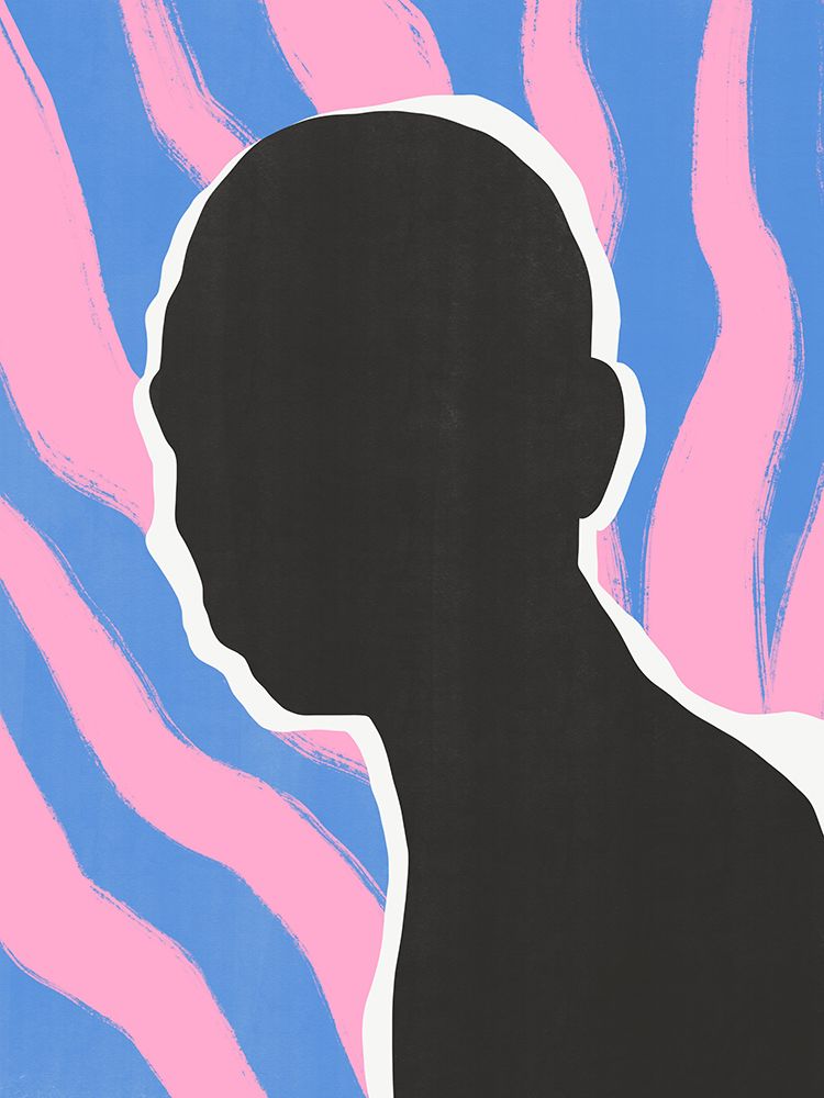 Anonymous Portrait In Stripes art print by Little Dean for $57.95 CAD