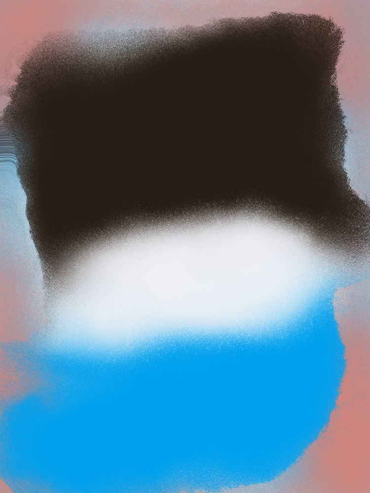 White Divide Abstract Liquify art print by Little Dean for $57.95 CAD