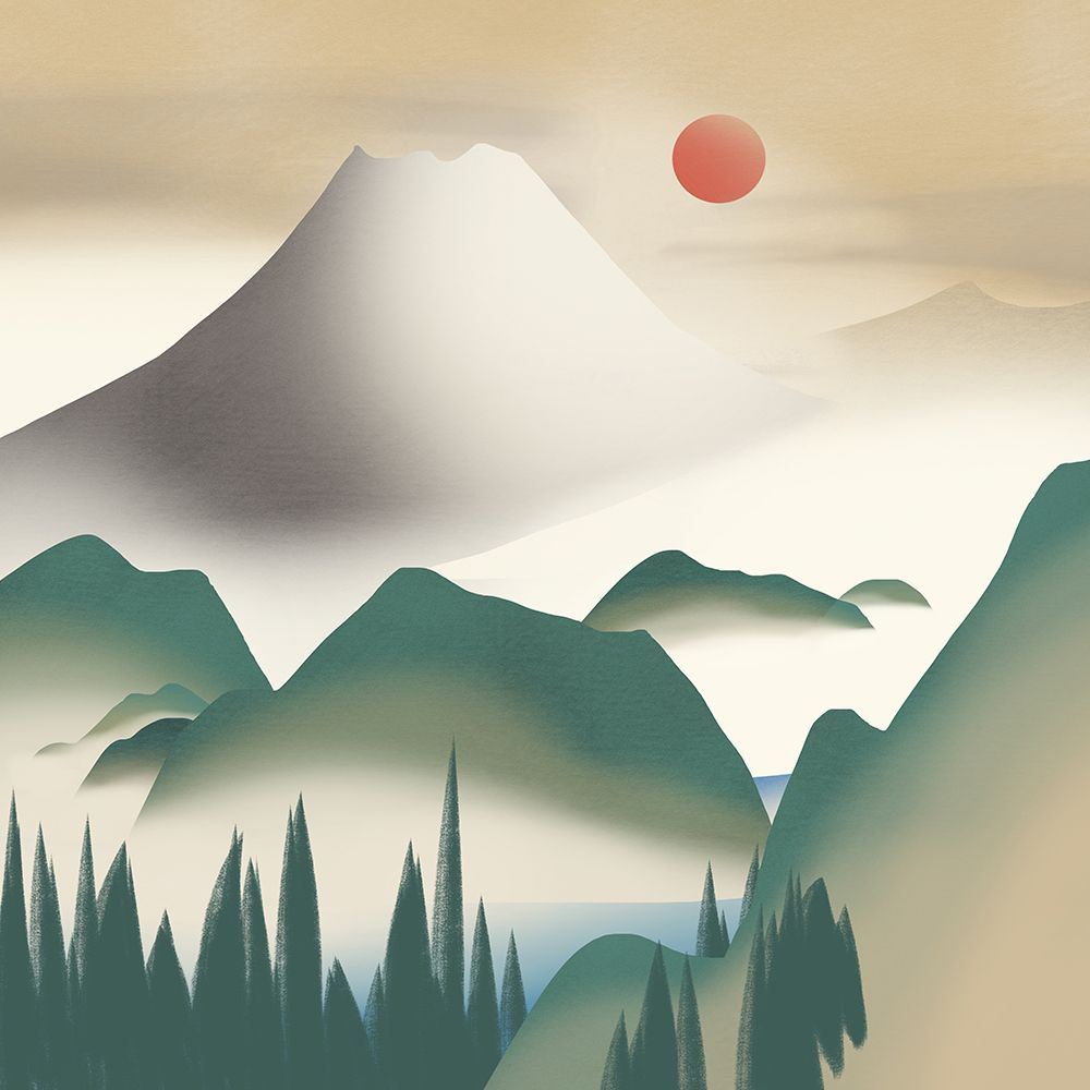 Gray Mountain art print by Little Dean for $57.95 CAD