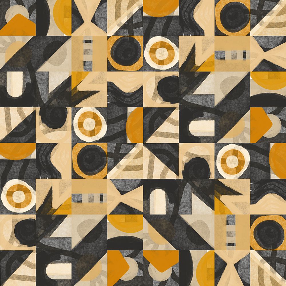 Mid Century Grid Pattern Eight art print by Little Dean for $57.95 CAD