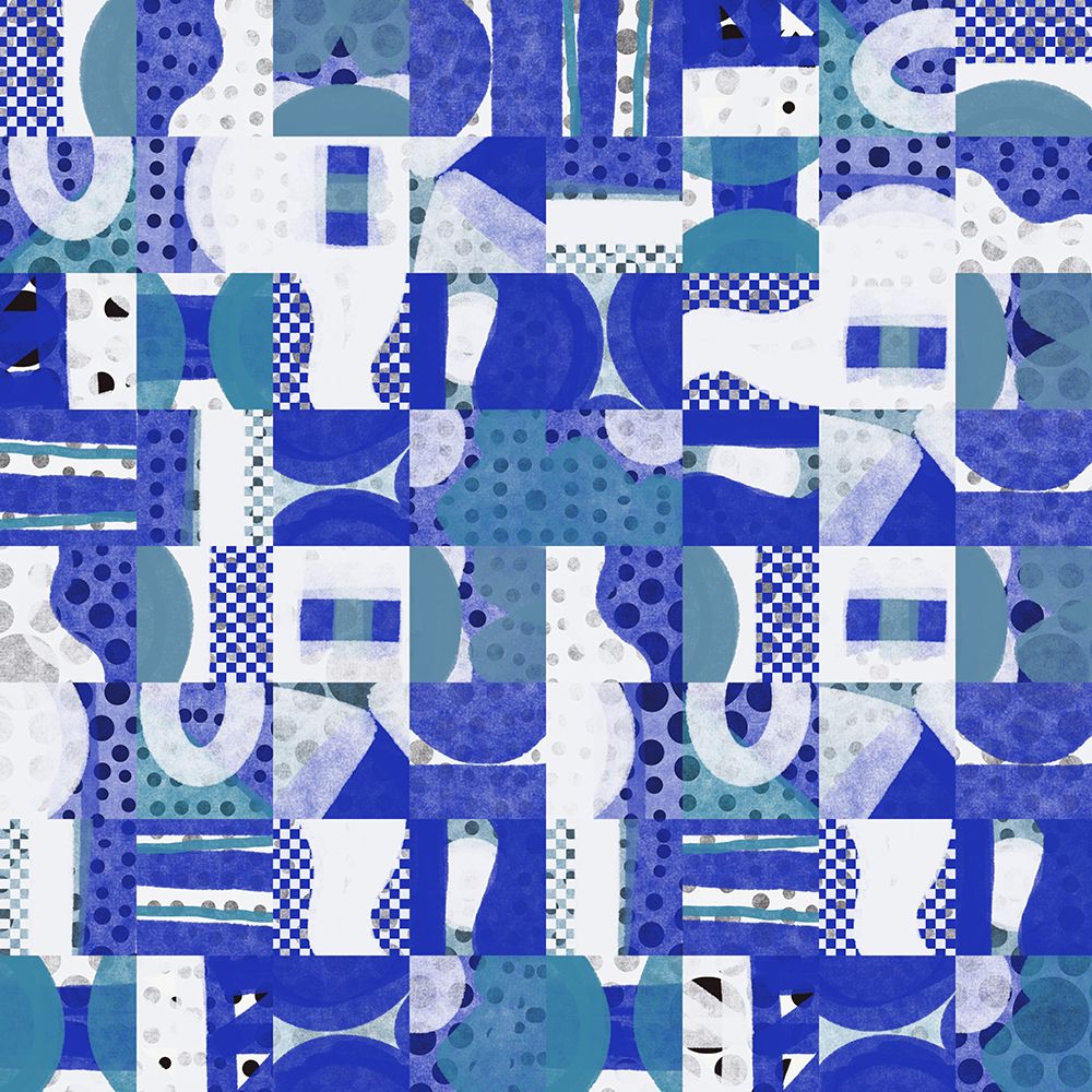 Mid Century Grid Pattern Five art print by Little Dean for $57.95 CAD