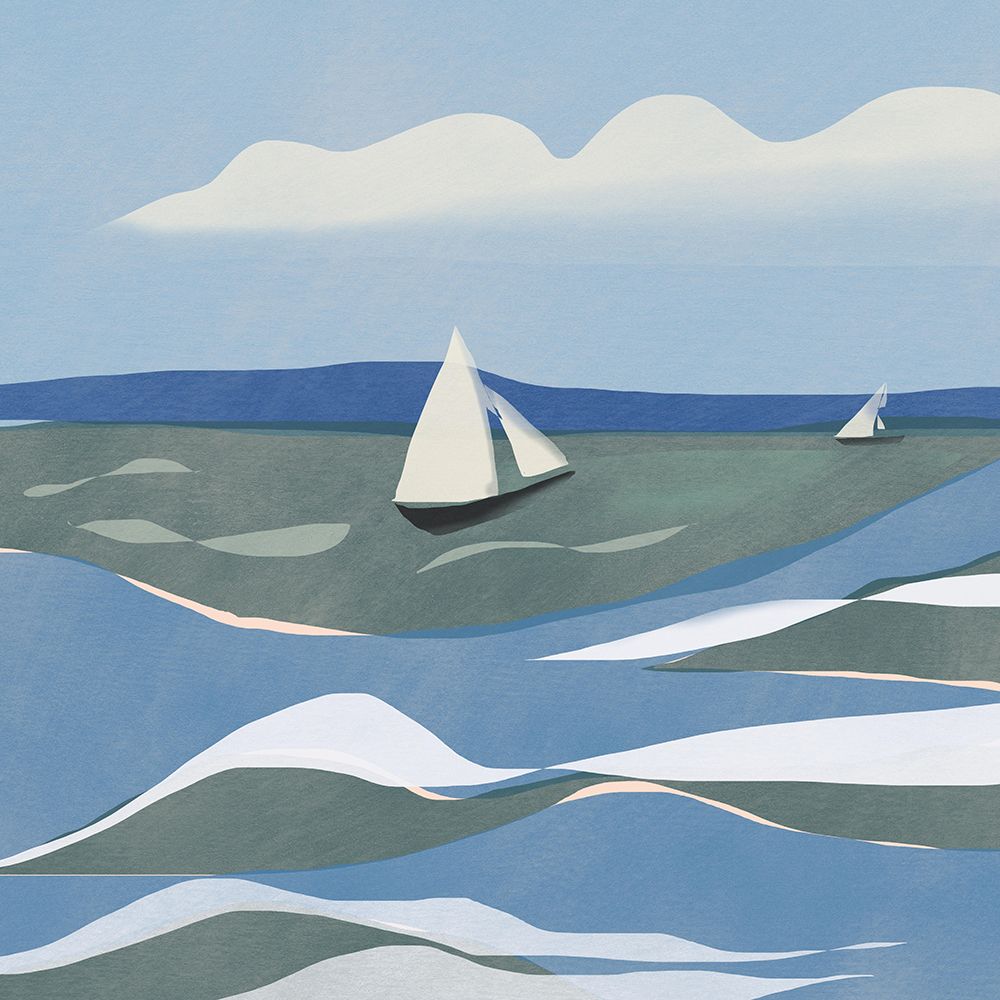 Rough Sea art print by Little Dean for $57.95 CAD