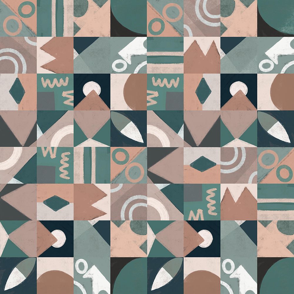 The Mid Century Grid Pattern art print by Little Dean for $57.95 CAD