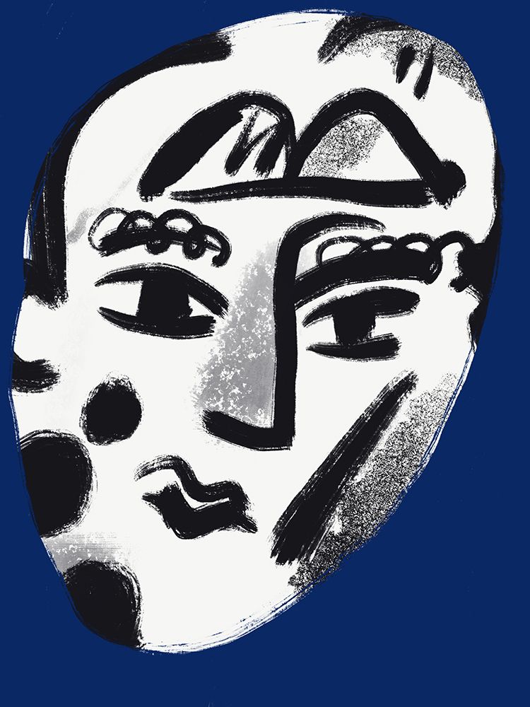 Boy Portrait In Blue art print by Little Dean for $57.95 CAD