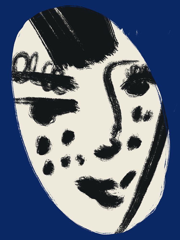 Freckles In Blue art print by Little Dean for $57.95 CAD