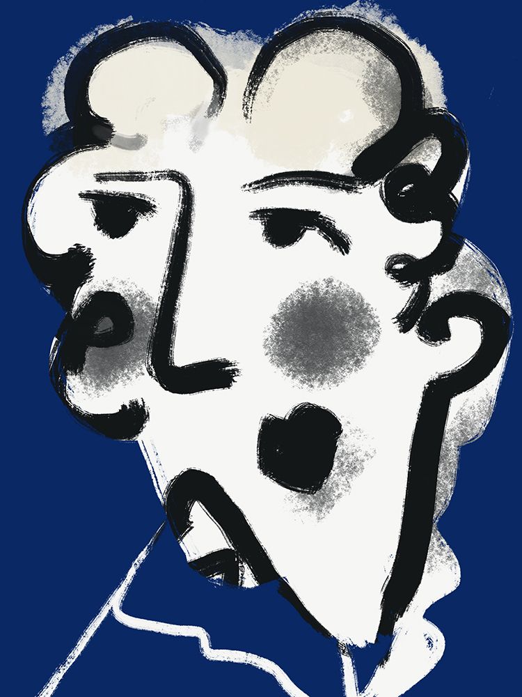 Landlady In Blue art print by Little Dean for $57.95 CAD