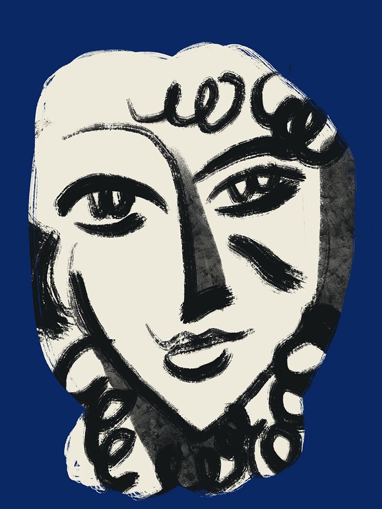 Lovely Girl In Blue art print by Little Dean for $57.95 CAD