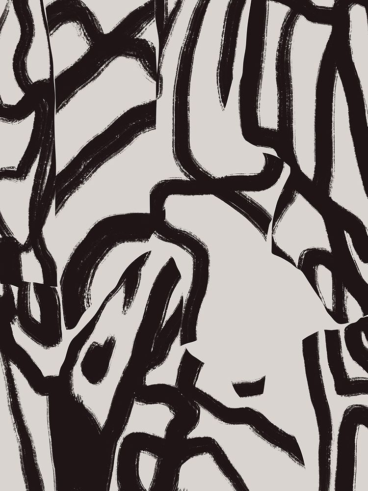 Black Line In Grey art print by Little Dean for $57.95 CAD