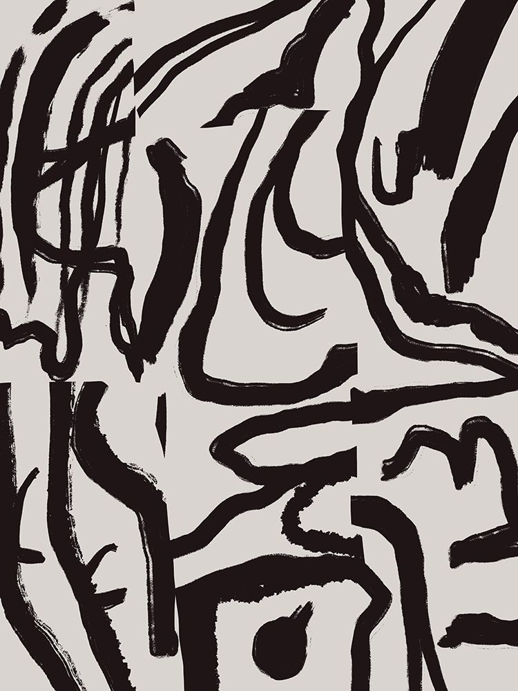 Black Line In Grey 02 art print by Little Dean for $57.95 CAD
