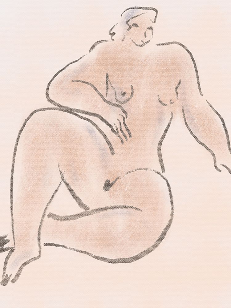 Pastel Nude 05 art print by Little Dean for $57.95 CAD