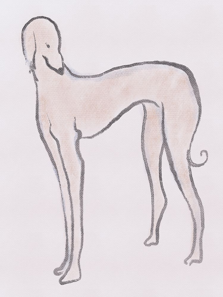 Pastel Hound art print by Little Dean for $57.95 CAD