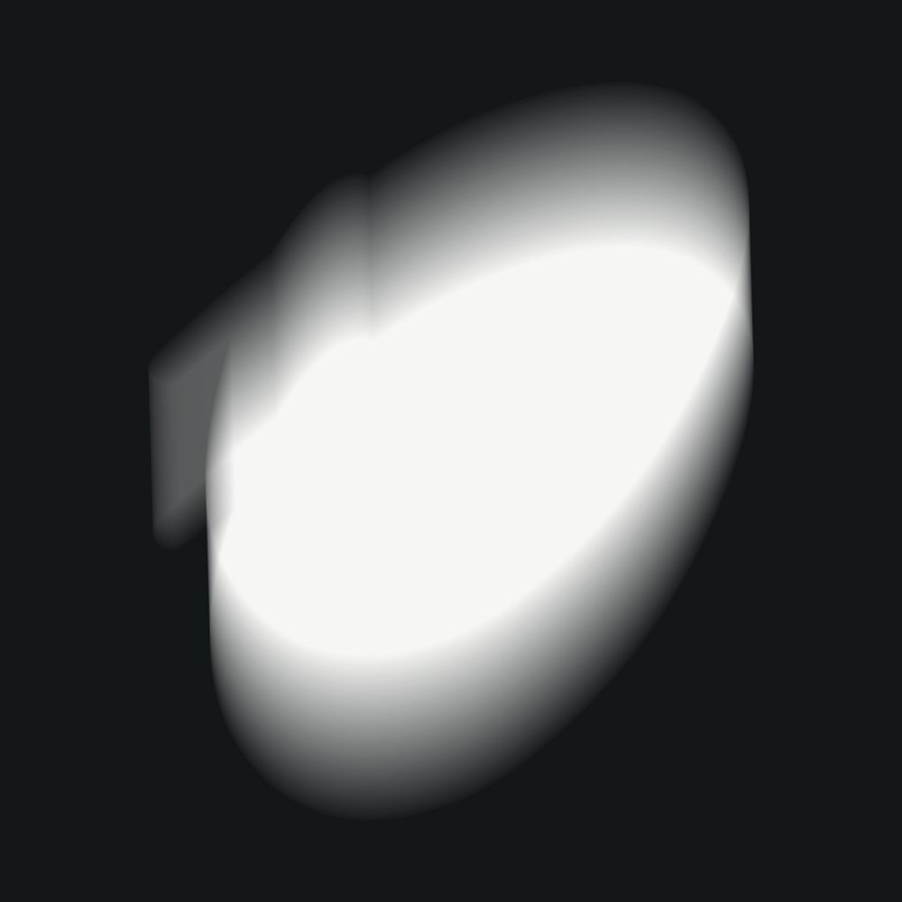White Blurry Object 03 art print by Little Dean for $57.95 CAD