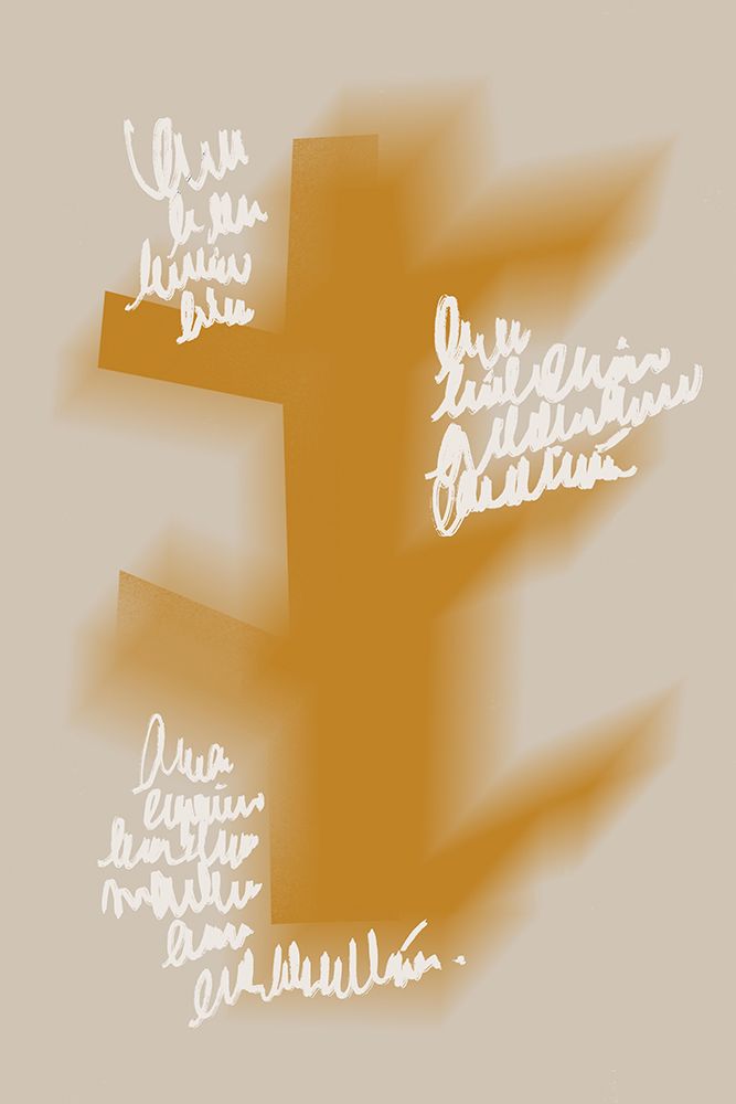 Yellow ochre arrangement 02 art print by Little Dean for $57.95 CAD