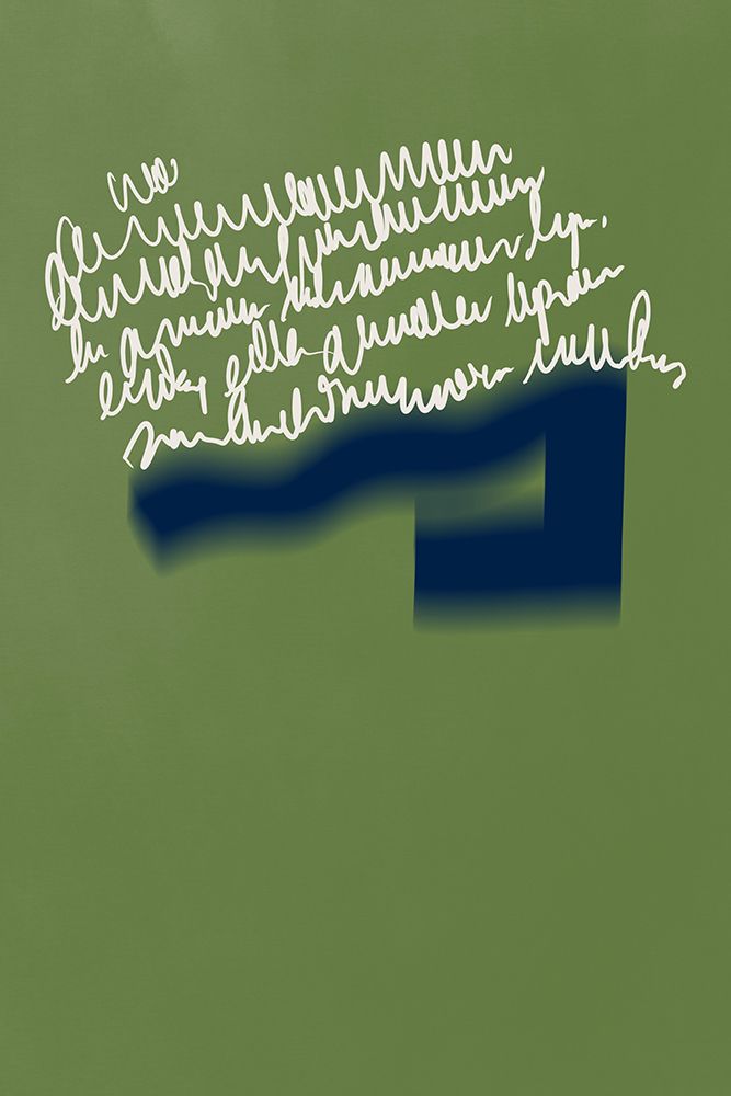 Blue And Green Arrangement 05 art print by Little Dean for $57.95 CAD