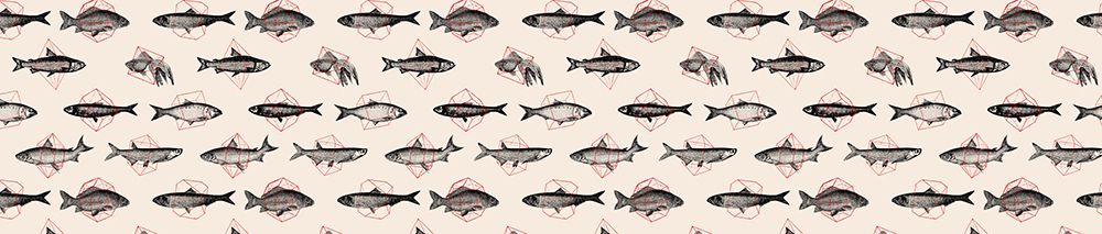 Fish In Geometrics NAo1 art print by Florent Bodart for $57.95 CAD