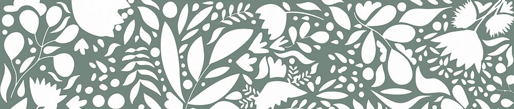 Scandi green white pattern art print by Sarah Manovski for $57.95 CAD