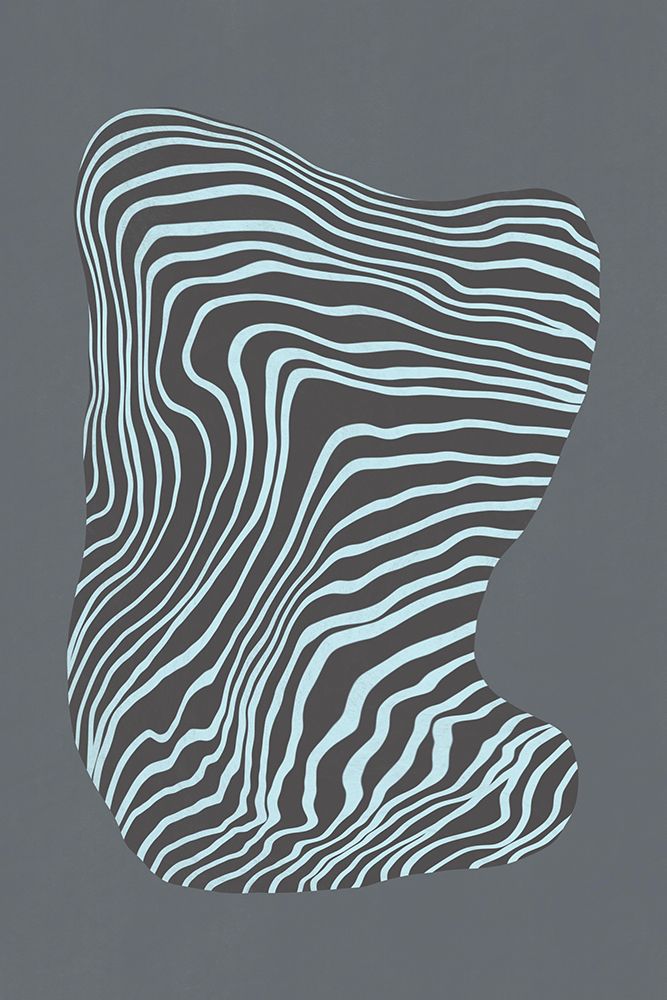Line art confined in space-grey art print by Little Dean for $57.95 CAD