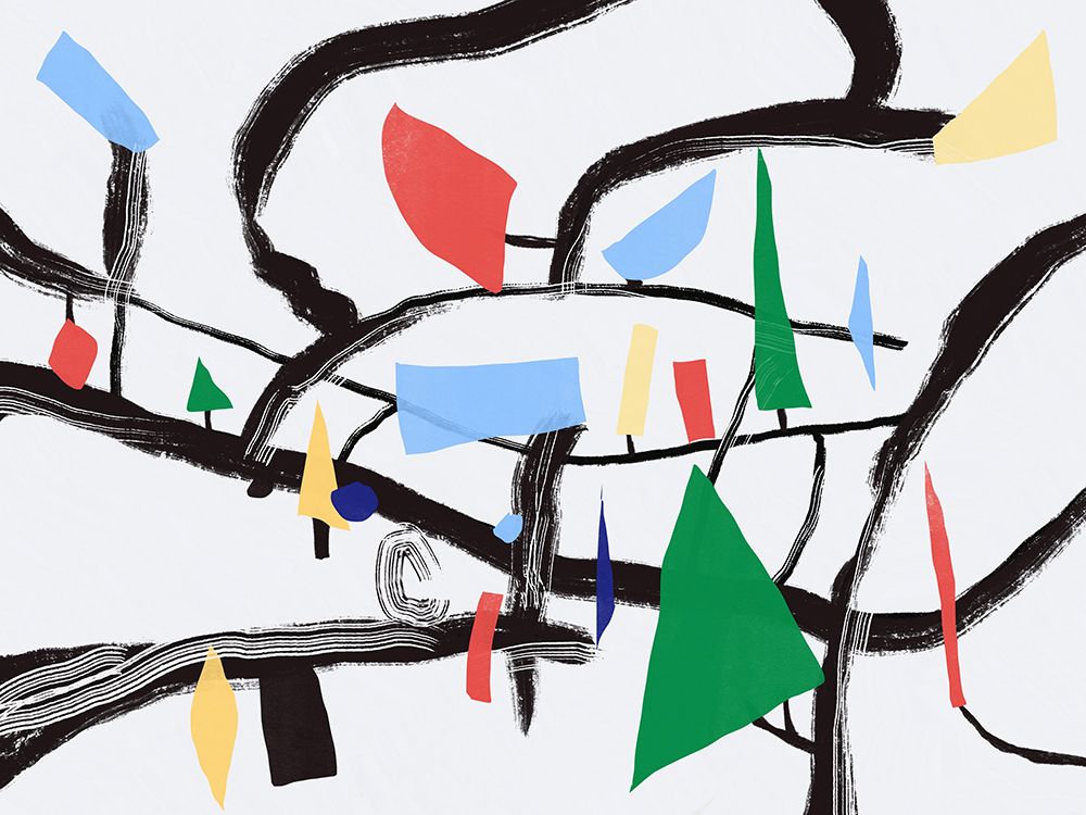 Colors In The Forest art print by Little Dean for $57.95 CAD