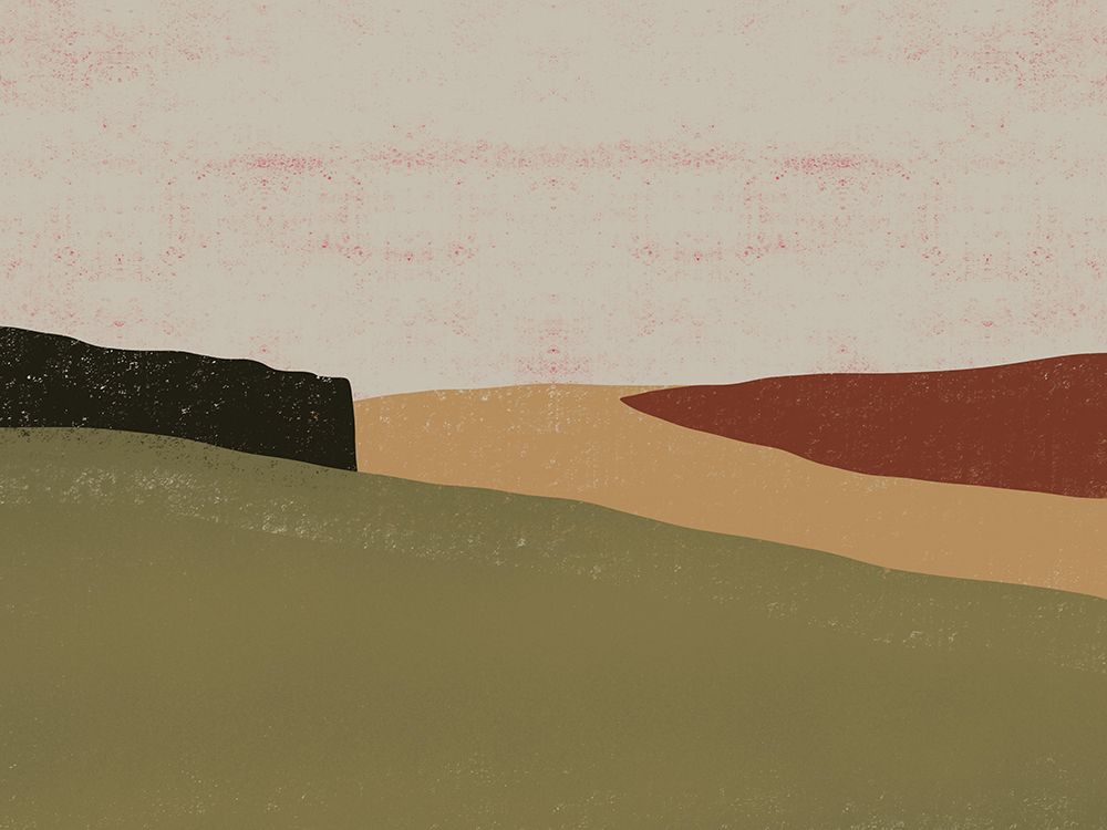 Plane of landscape art print by Little Dean for $57.95 CAD