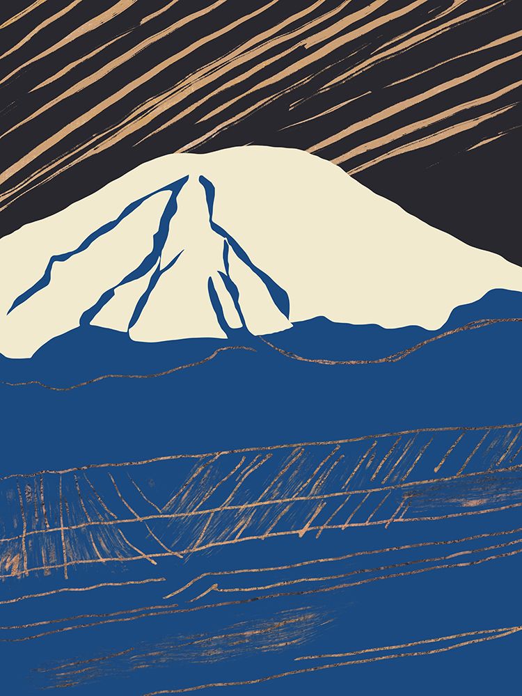 Snowy Peak 02 art print by Little Dean for $57.95 CAD