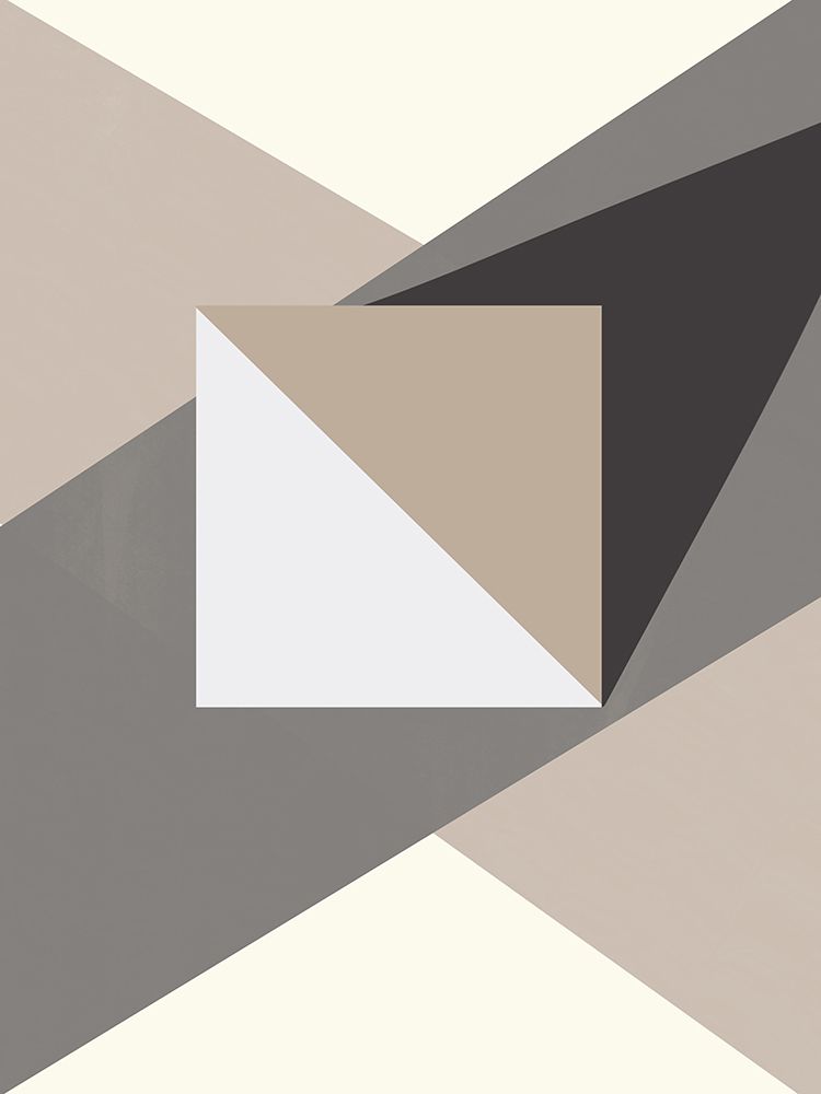 Greyish Geometric art print by Little Dean for $57.95 CAD
