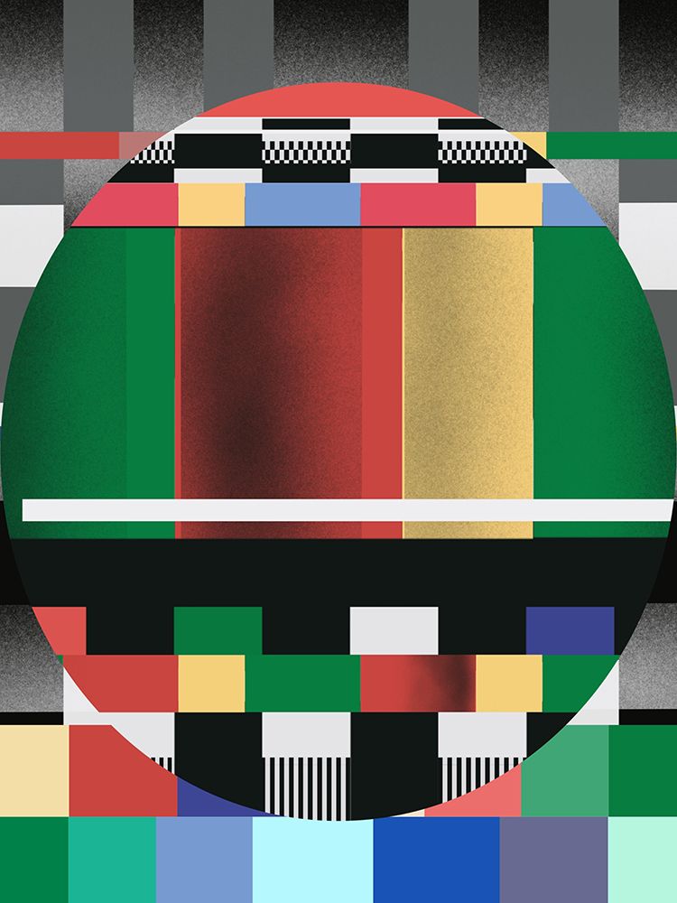 Glitch Abstract Artwork art print by Little Dean for $57.95 CAD