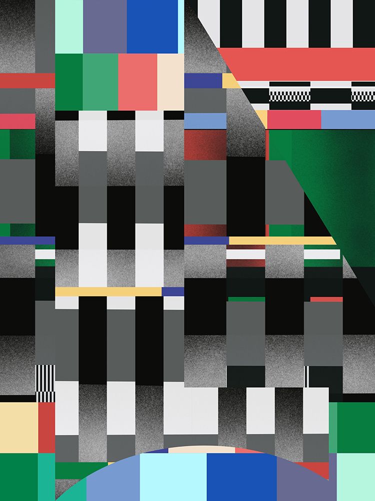 Glitch Abstract Artwork 01 art print by Little Dean for $57.95 CAD