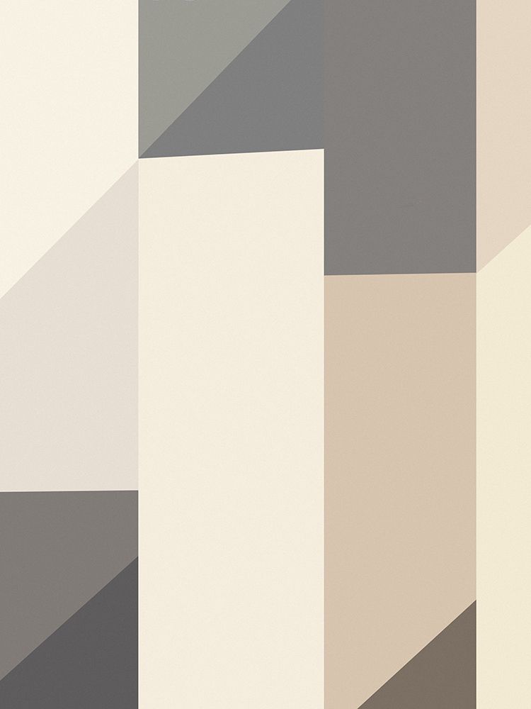 Neutral Color Geometrical Abstract art print by Little Dean for $57.95 CAD