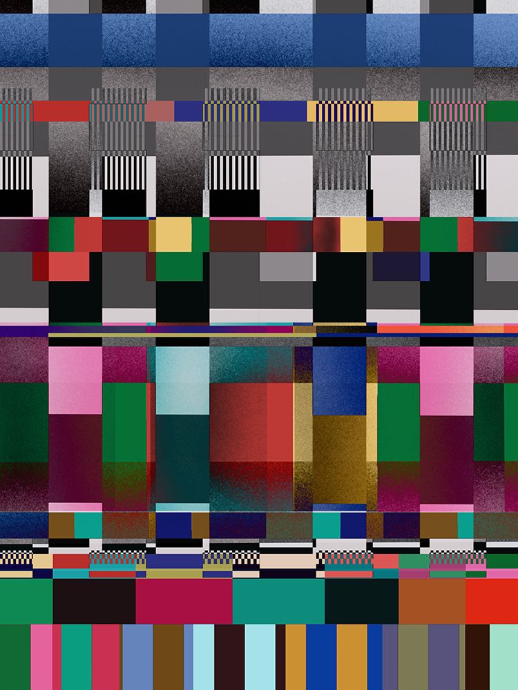 Glitch Abstract Artwork 06 art print by Little Dean for $57.95 CAD