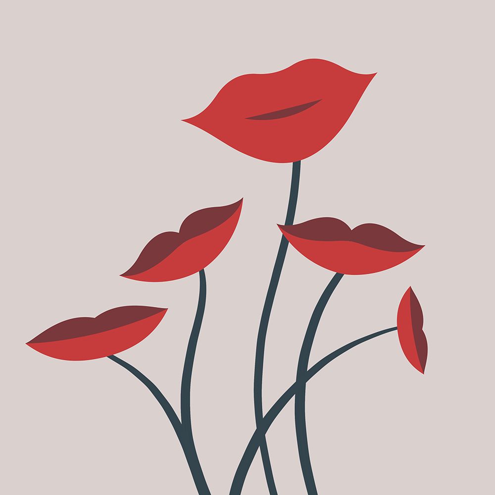 Flower Lips 02 art print by Little Dean for $57.95 CAD