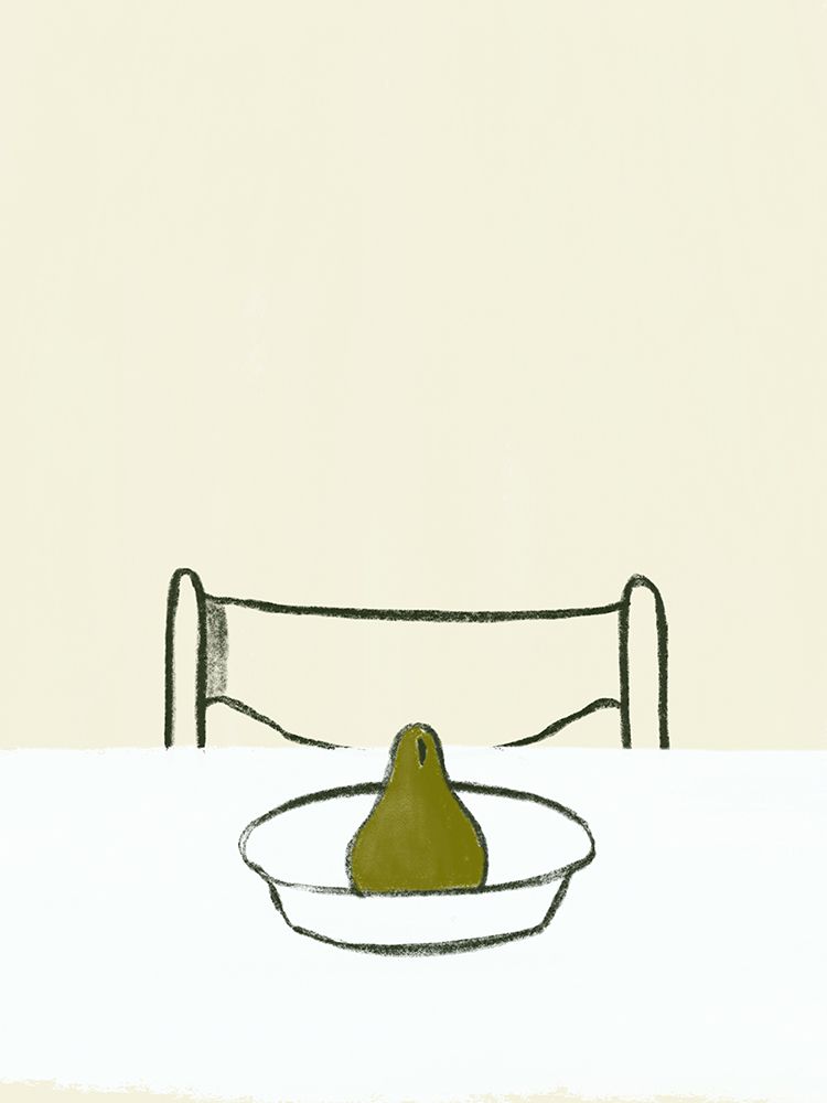 The Pear art print by Little Dean for $57.95 CAD