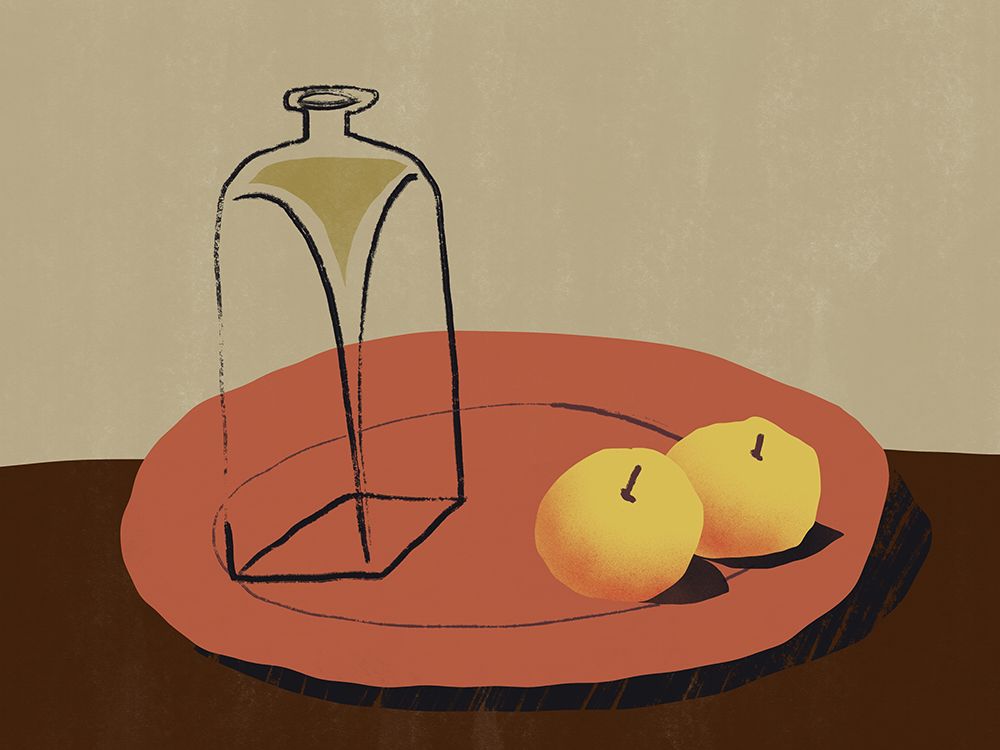 Jar And Apple art print by Little Dean for $57.95 CAD