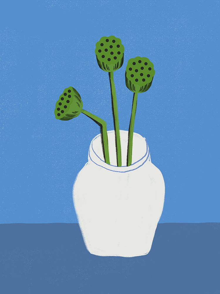 Dried lotus art print by Little Dean for $57.95 CAD