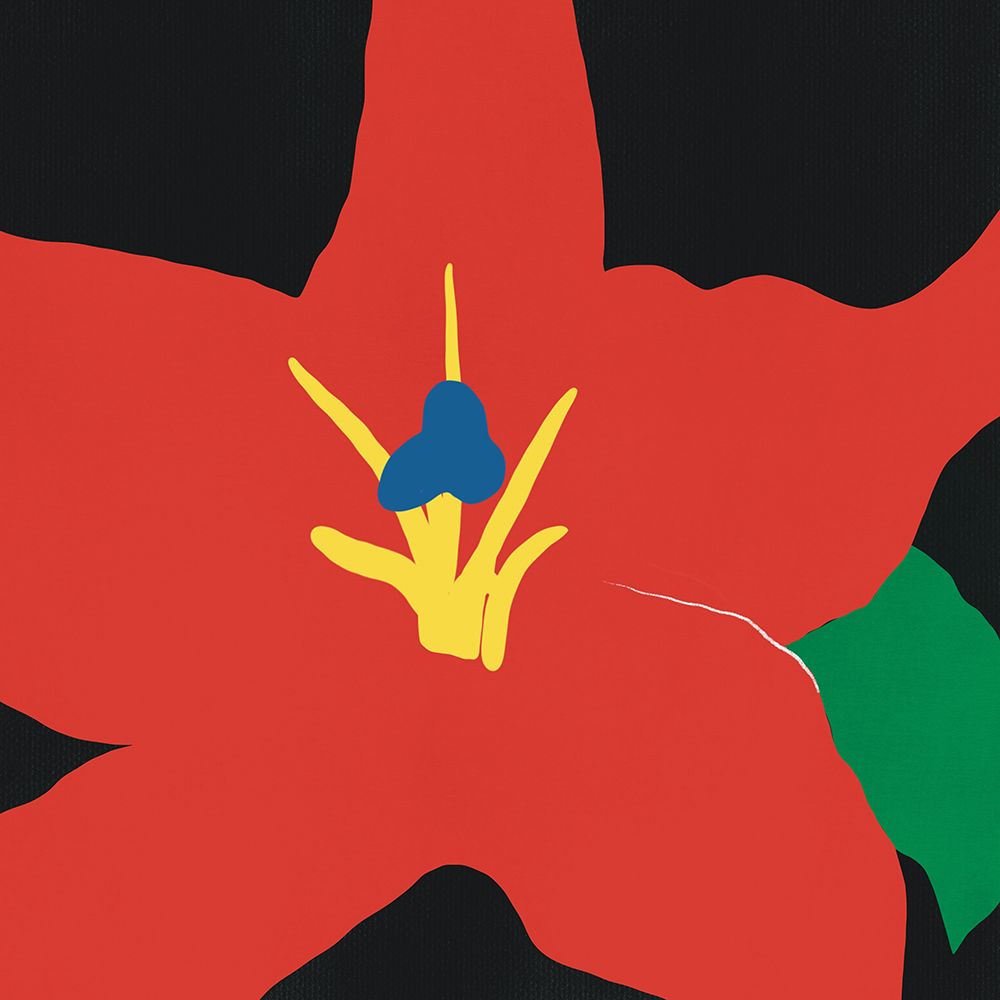Close up red flower art print by Little Dean for $57.95 CAD