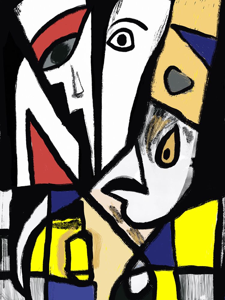 Glass Mosaic Portrait art print by Little Dean for $57.95 CAD