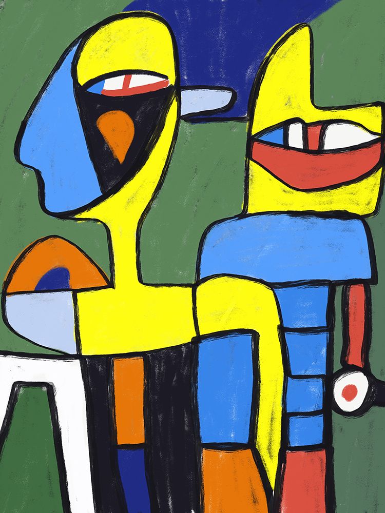 Human And Robot art print by Little Dean for $57.95 CAD