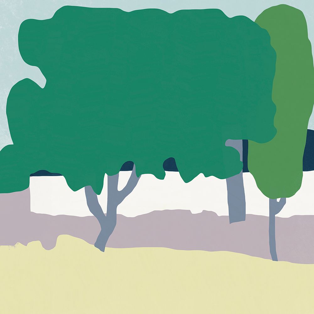 Cottage behind the trees art print by Little Dean for $57.95 CAD