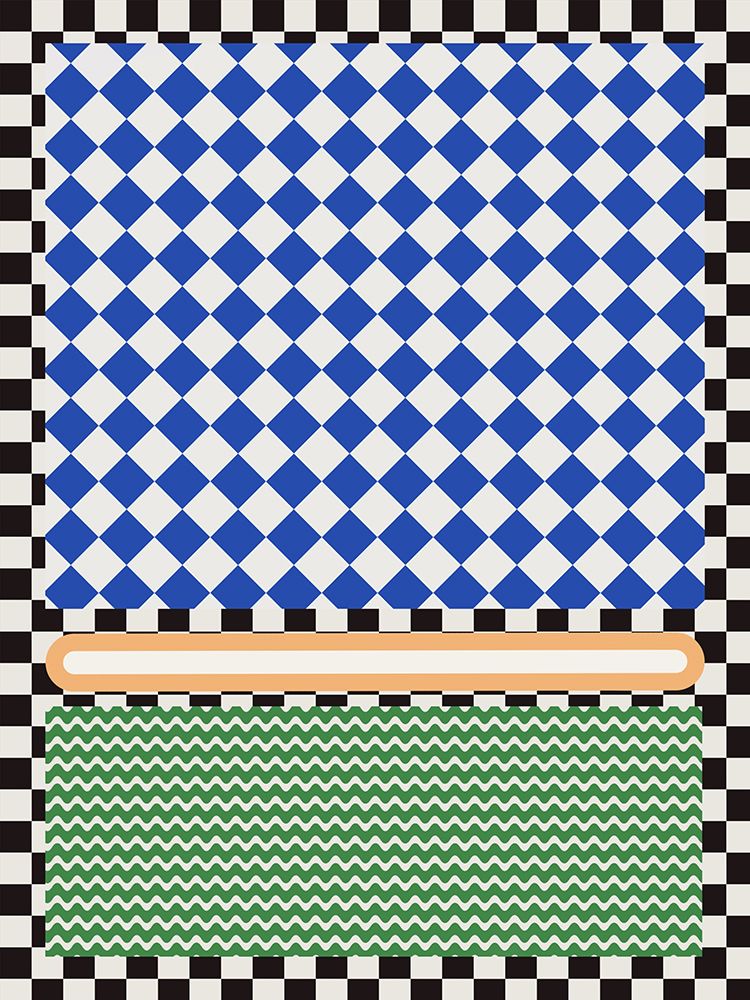 Checkered Rothko Inspirration art print by Little Dean for $57.95 CAD