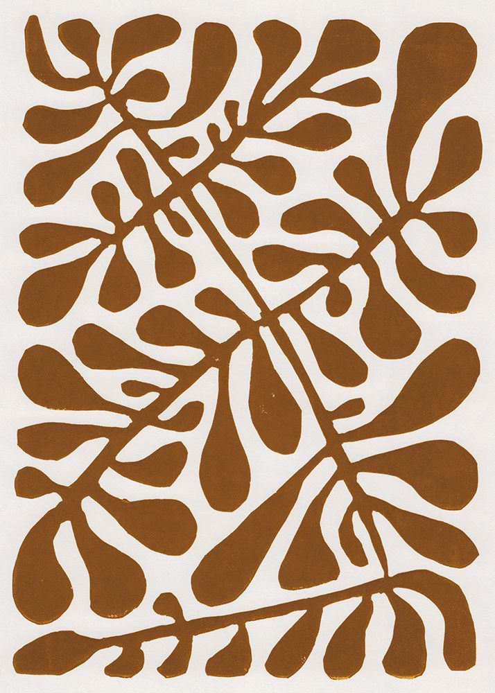 Linocut Plant #2 art print by Alisa Galitsyna for $57.95 CAD