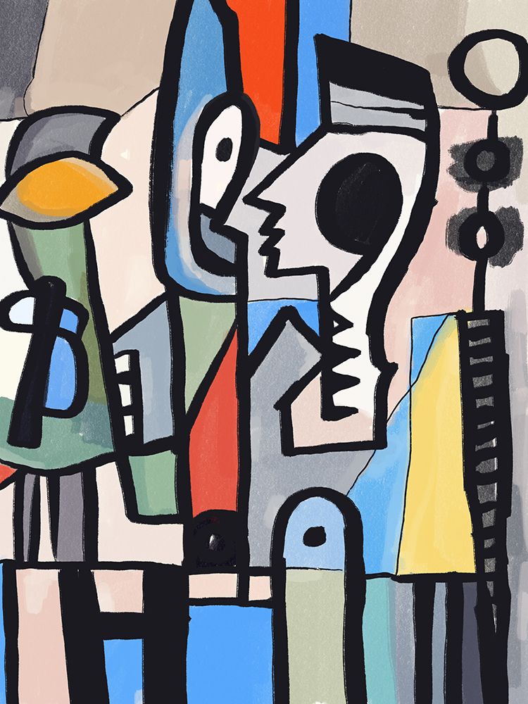 Talking to the phone art print by Little Dean for $57.95 CAD