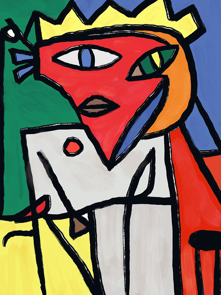 The Red Portrait art print by Little Dean for $57.95 CAD