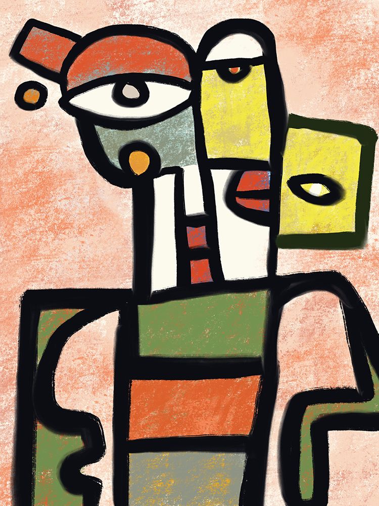 Funky Robot Portrait art print by Little Dean for $57.95 CAD