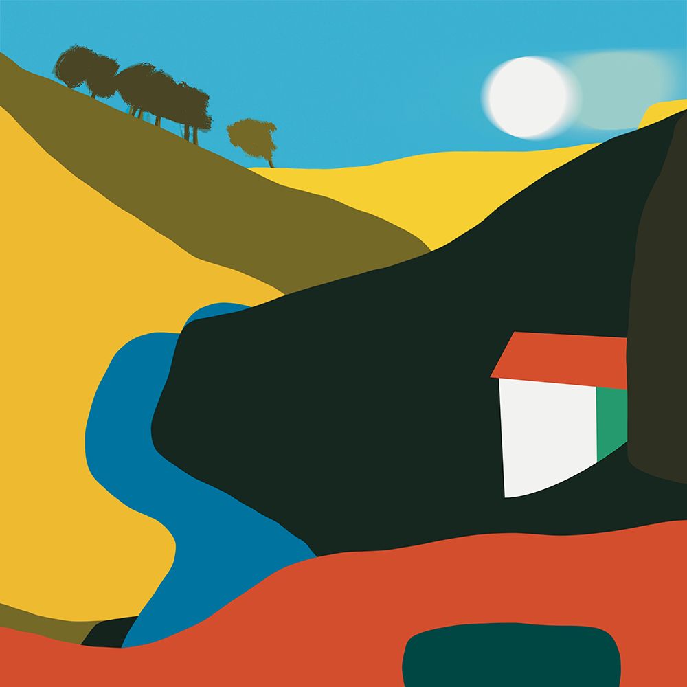 Run river art print by Little Dean for $57.95 CAD