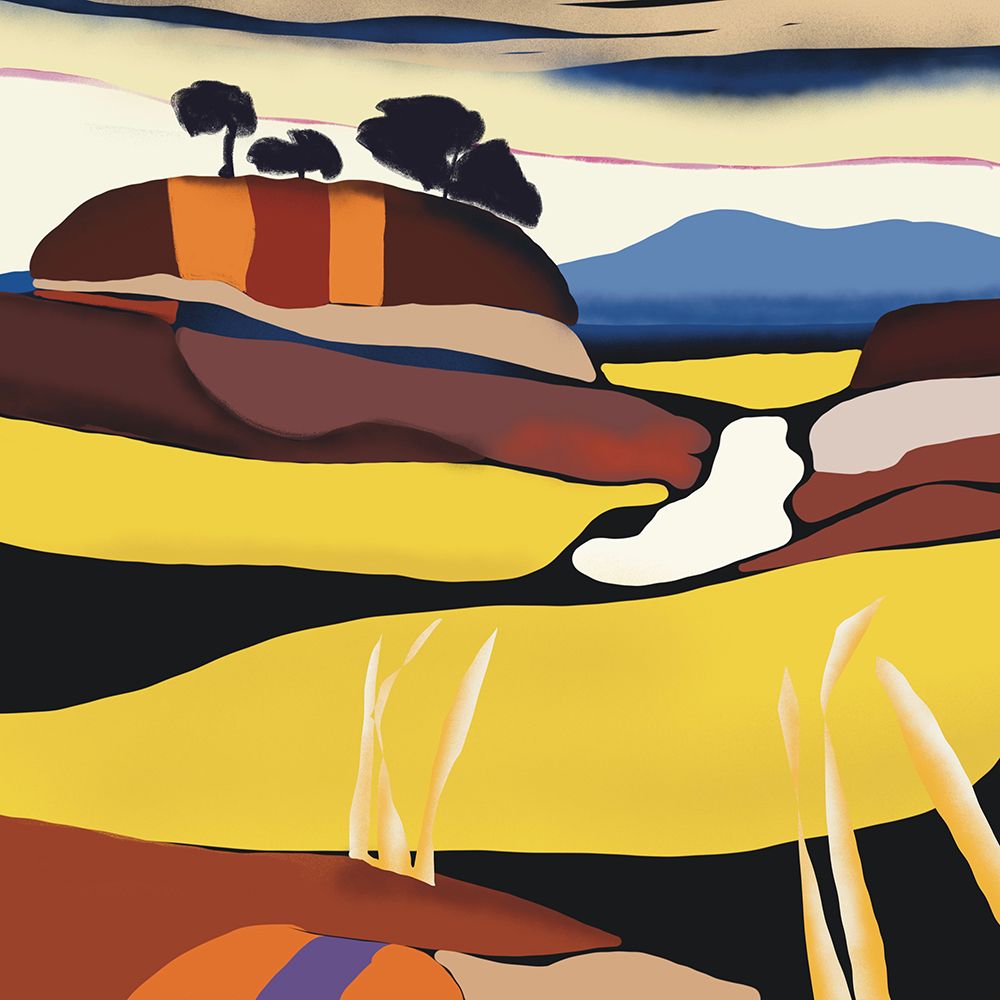 Dark clouds approaching art print by Little Dean for $57.95 CAD