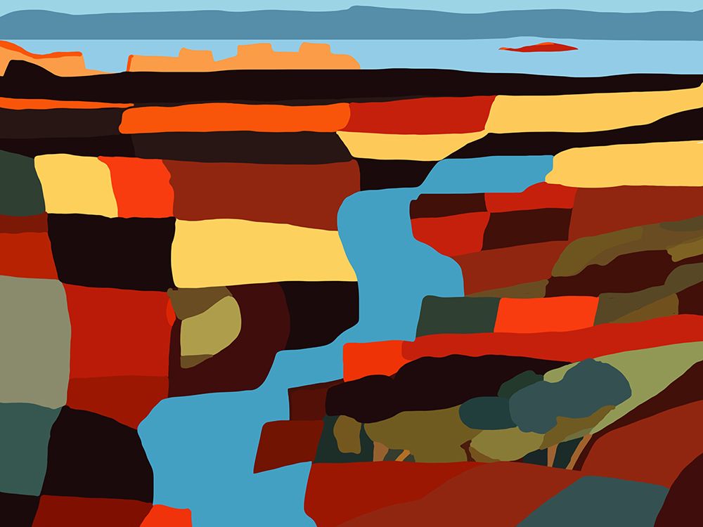 Plein of many colors art print by Little Dean for $57.95 CAD