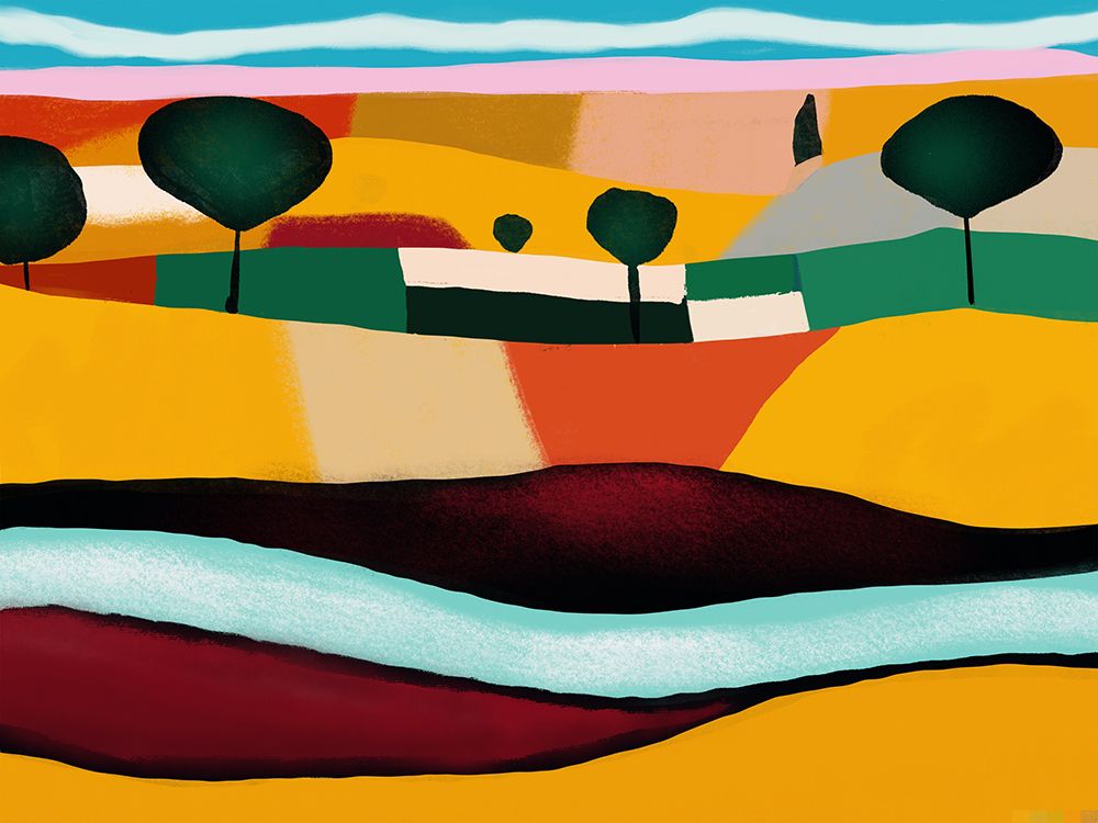Painting of Riverruns art print by Little Dean for $57.95 CAD